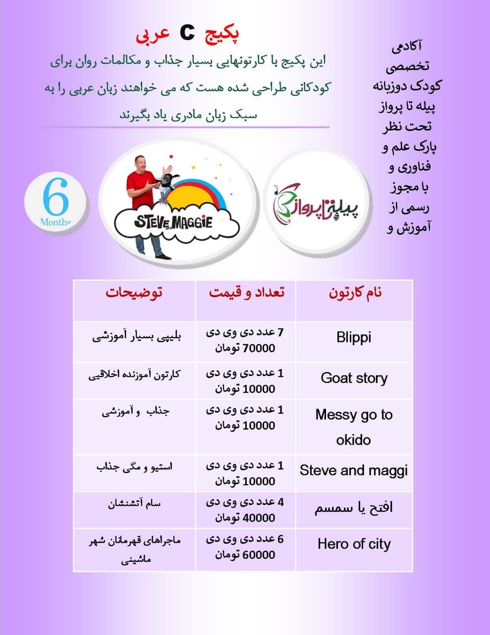 پکیج آموزشی عربی C